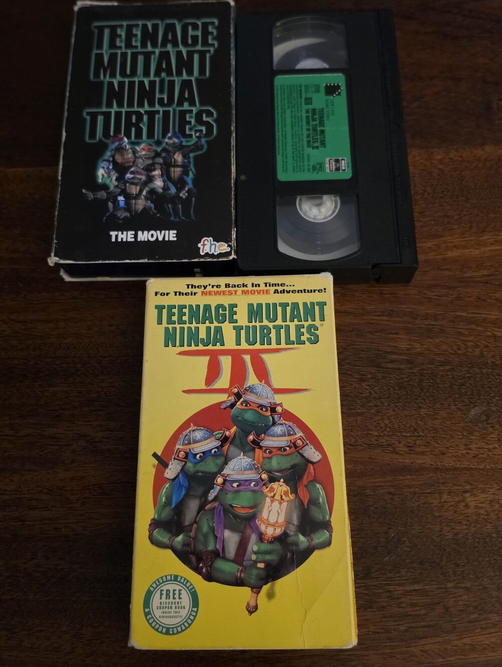 Teenage Mutant Ninja Turtles Movie Trilogy VHS 1-3